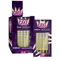 Gold Cake Fountain: 4-Pack (30 Sec)